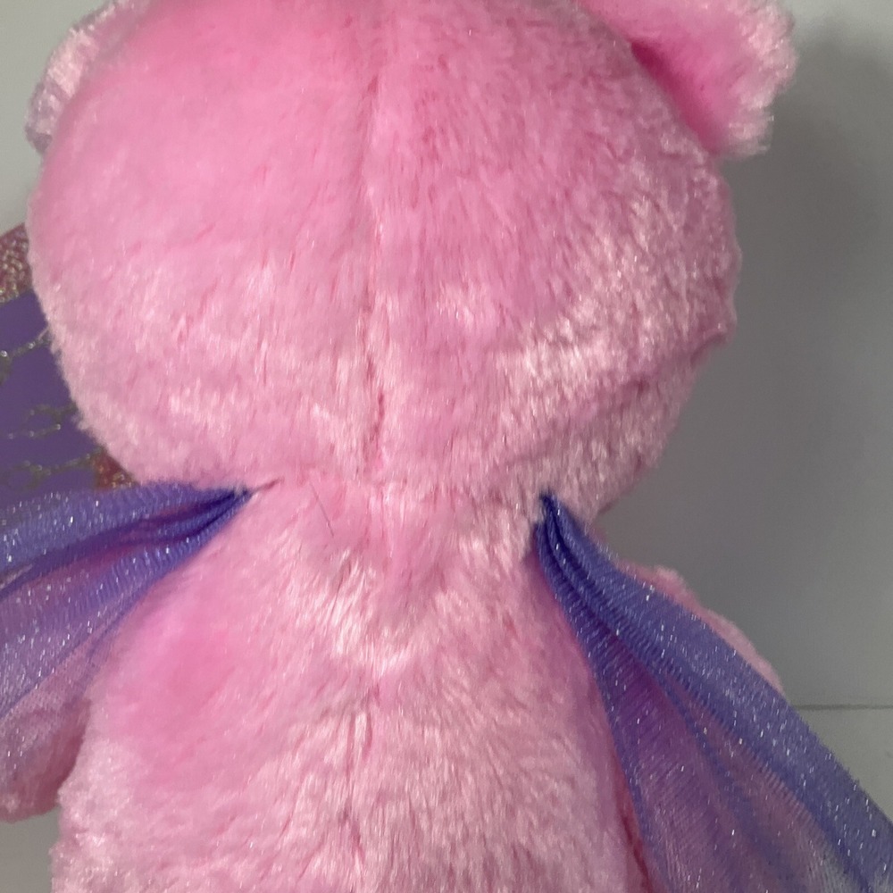 Build a Bear Pink Fairy Butterfly‎ Bear With Wings 15" Soft Stuffed Plush BAB - Picture 7 of 16